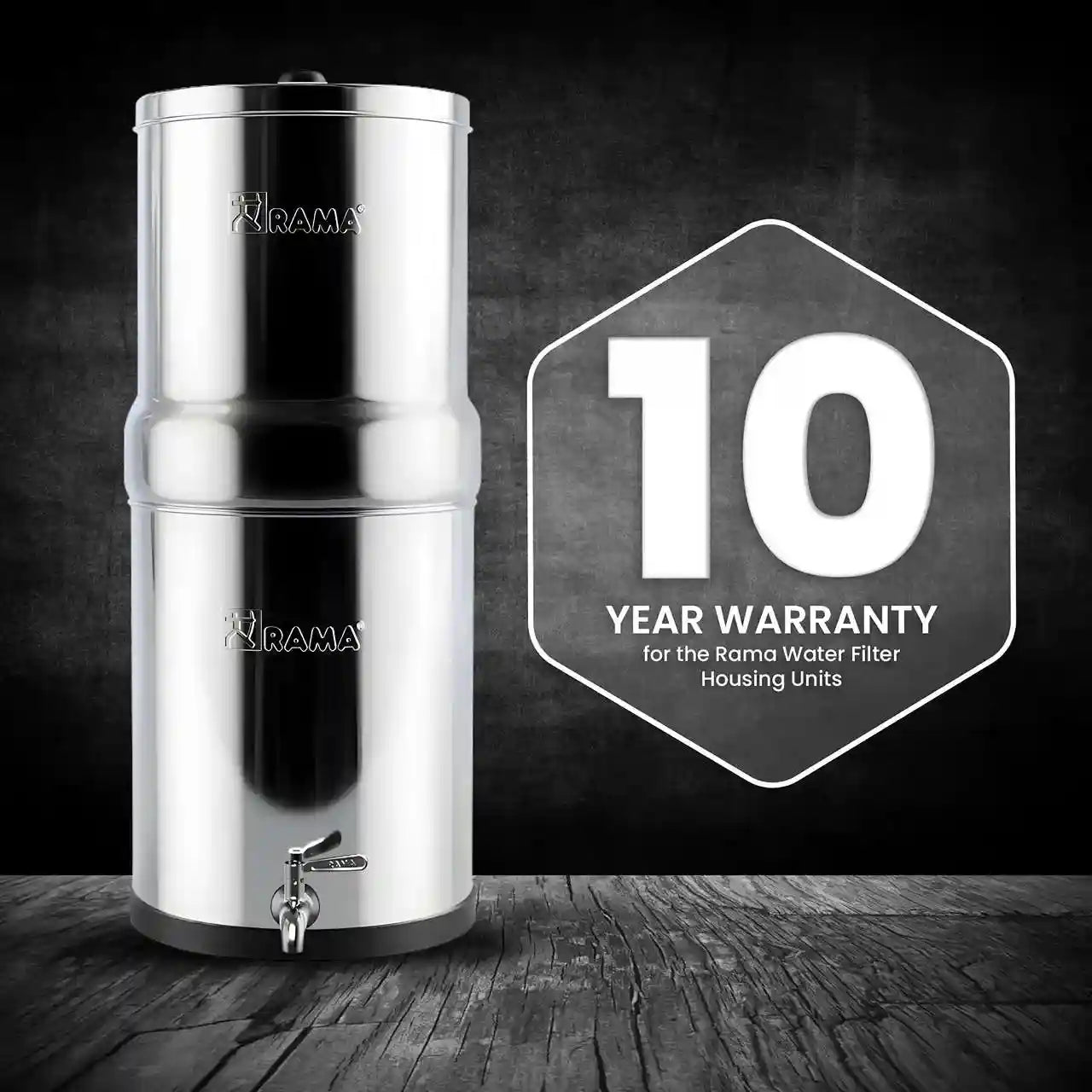 RAMA Gravity Water Filter with Spirit 7"