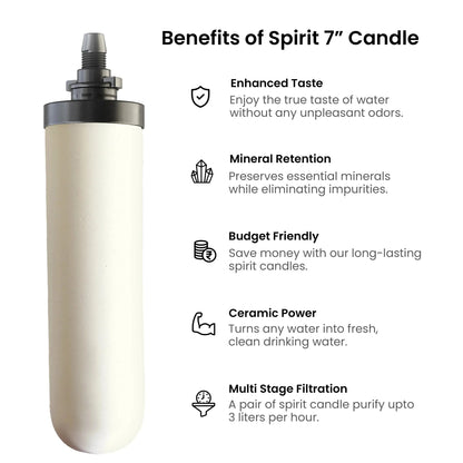 benefits of ceramic candle spirit 7 inch
