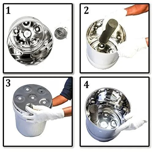 fix carbon candle to water filter housing