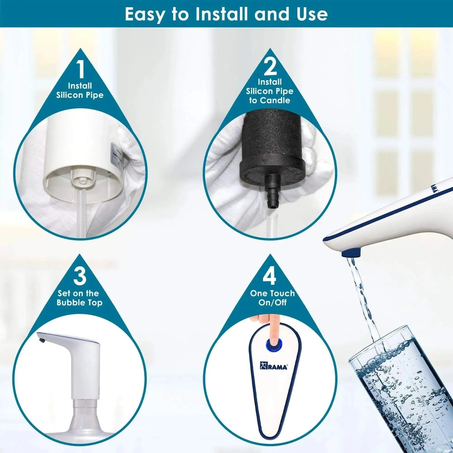 rama can water dispenser easy use