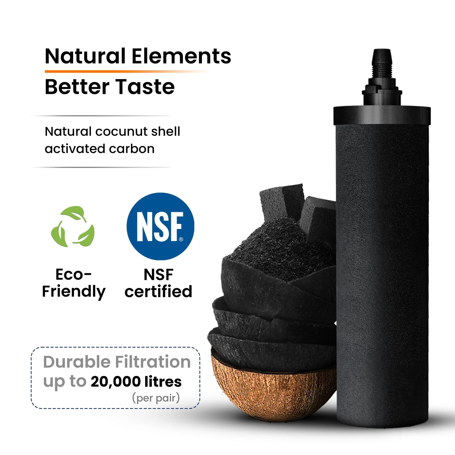 ecofriendly carbon filter candles