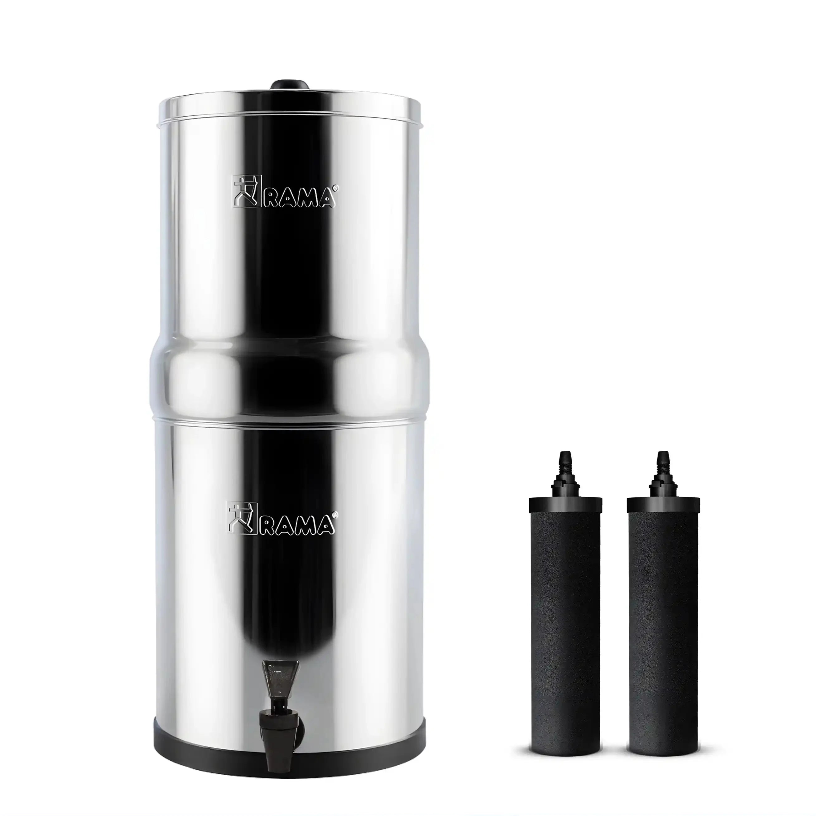 RAMA Gravity Water Filter with Carbon 8"