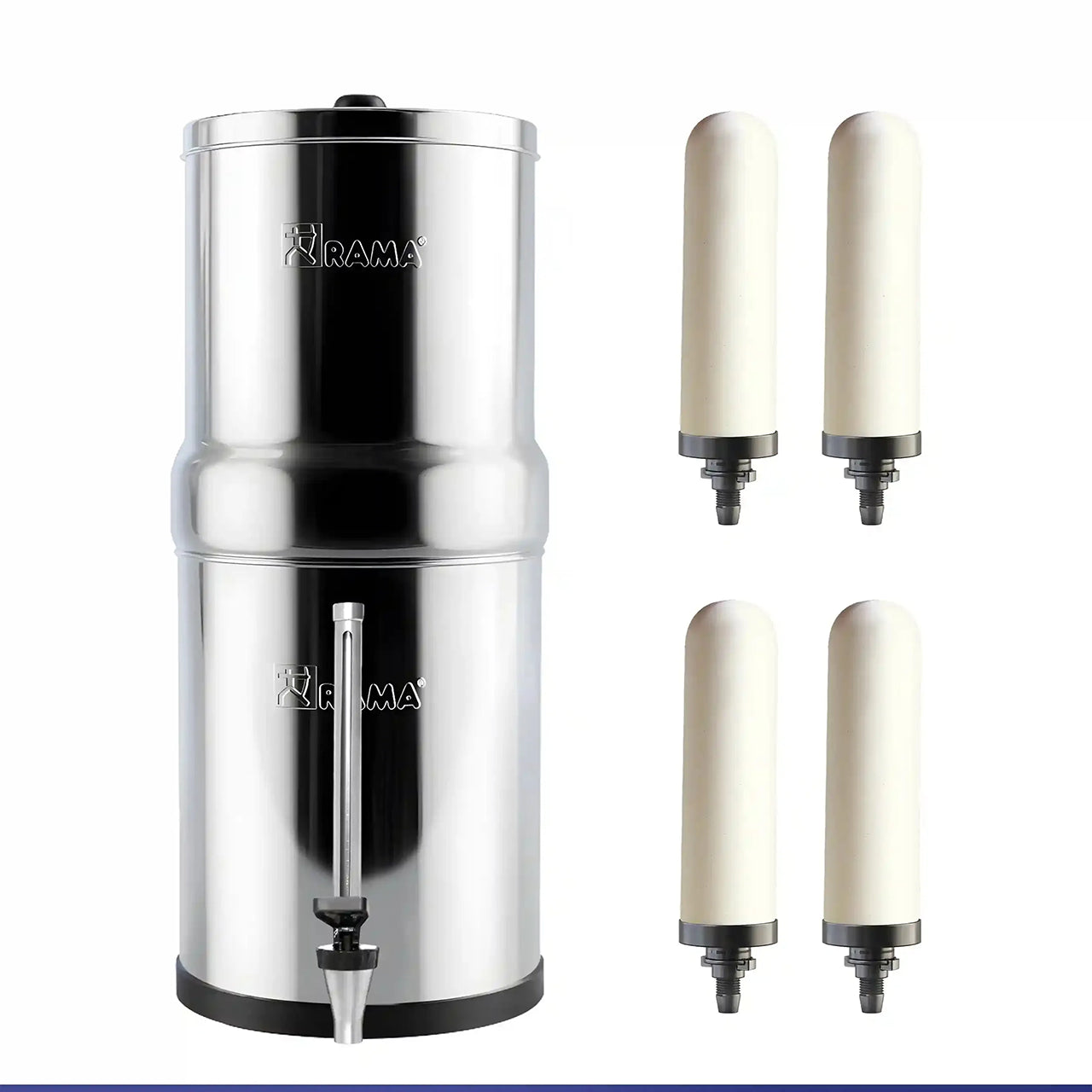 RAMA Gravity Water Filter with Spirit 7"