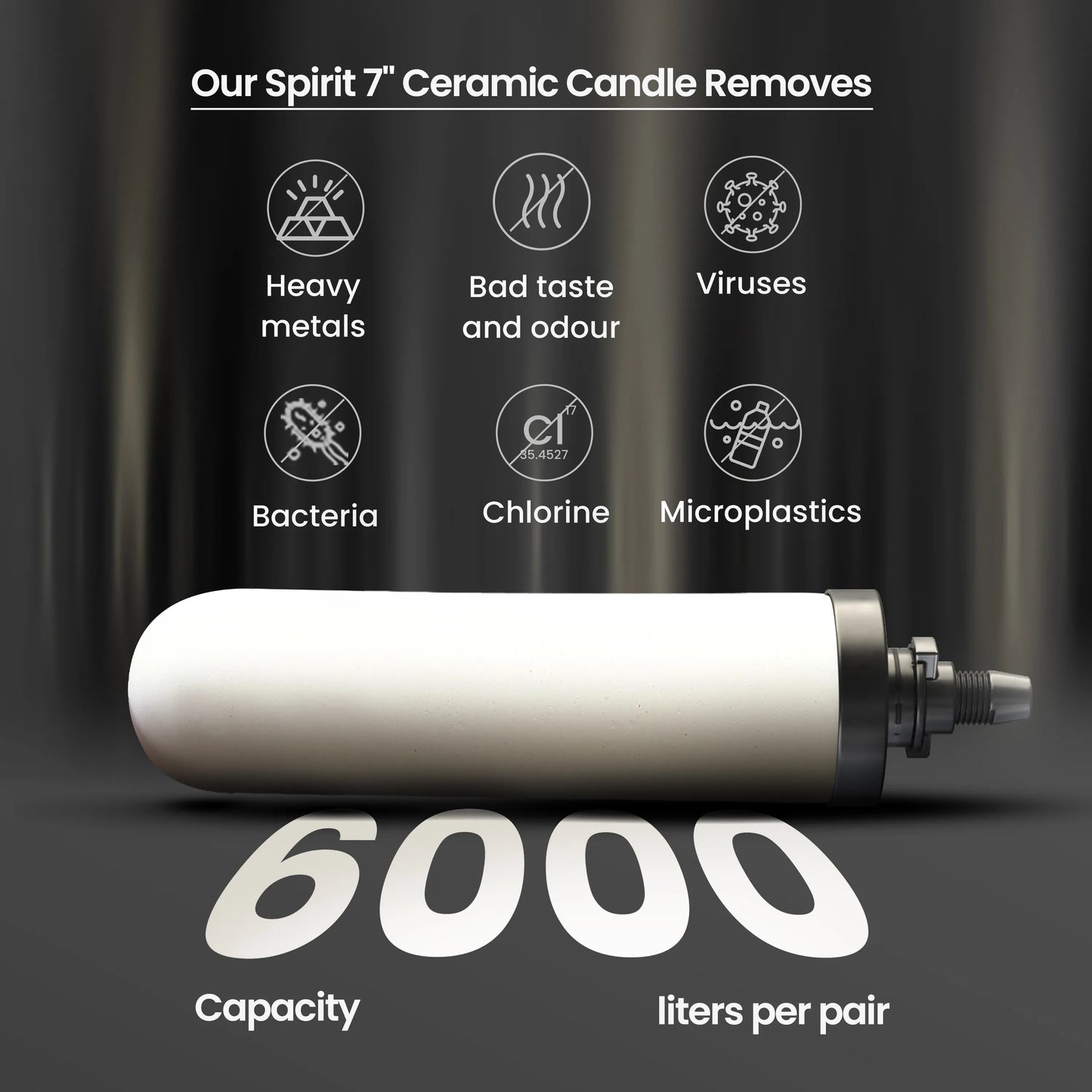rama ceramic candle filters 6000 litres of water