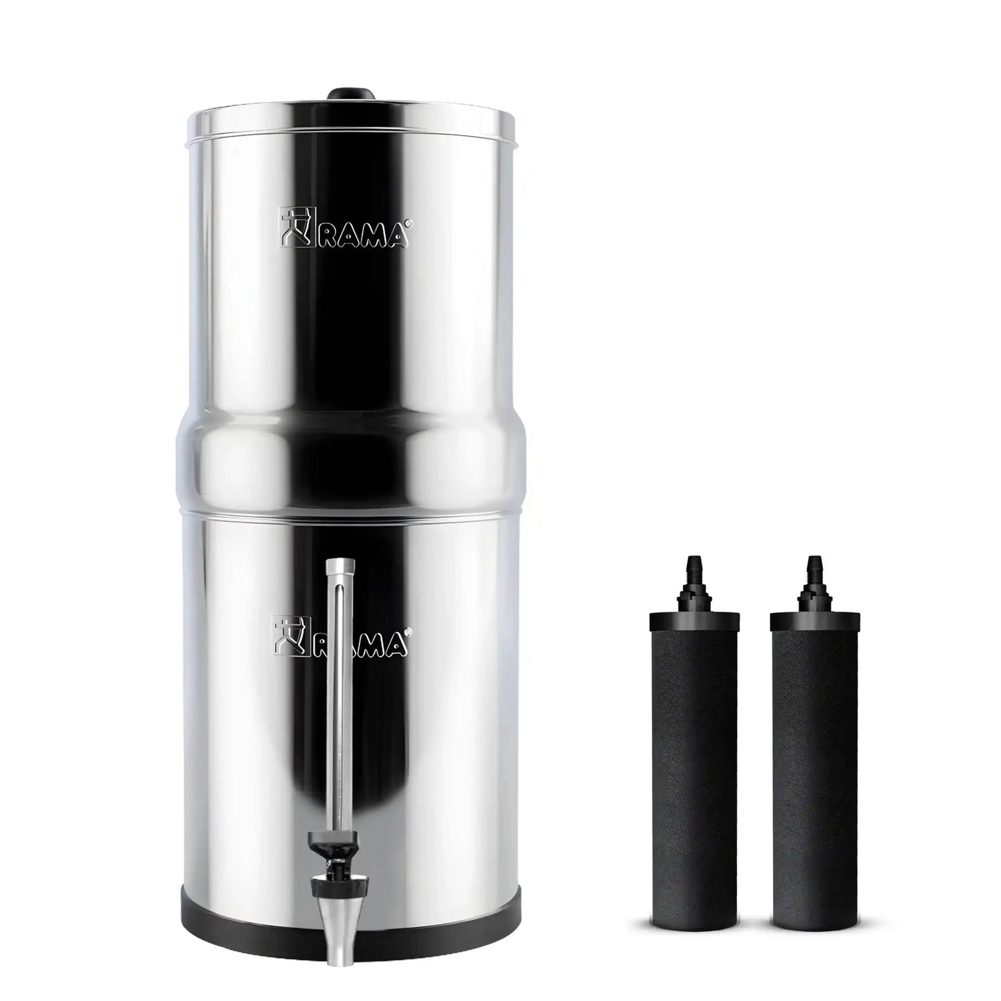 RAMA Gravity Water Filter with Carbon 8"