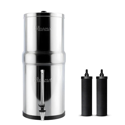 RAMA Gravity Water Filter with Carbon 8"