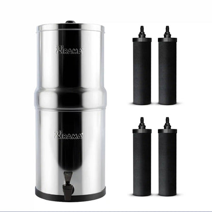 RAMA Gravity Water Filter with Carbon 8"