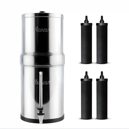 RAMA Gravity Water Filter with Carbon 8"