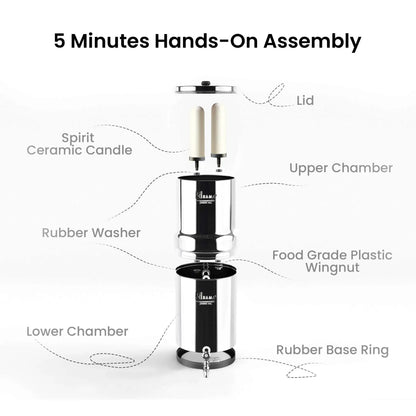 how to assemble ceramic water filter