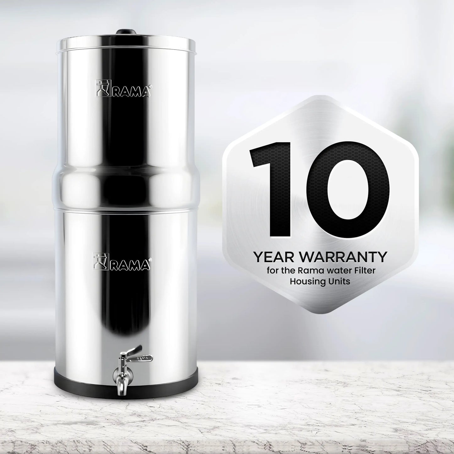 rama water filter 10 years warranty